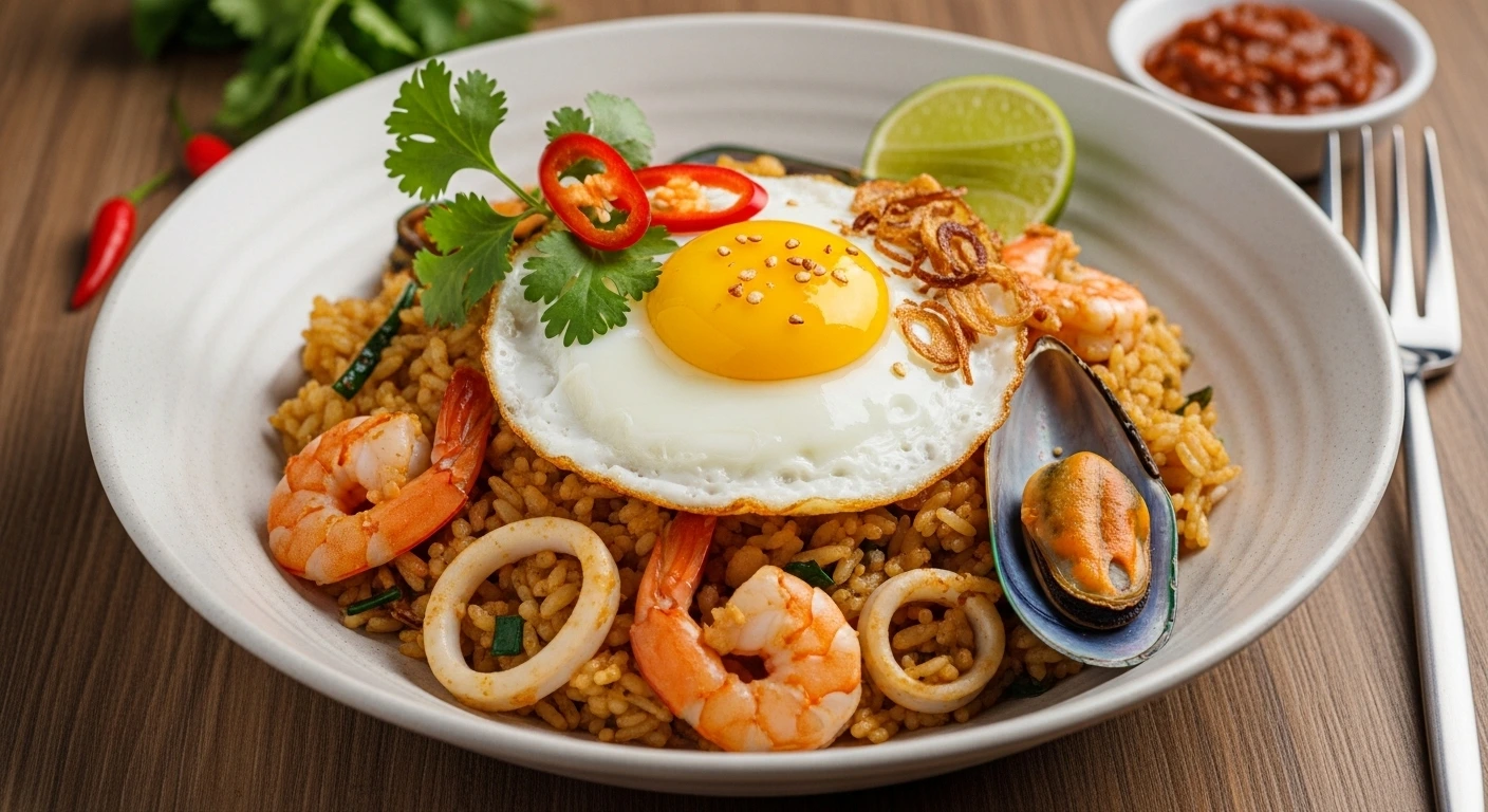 Risotto Nasi Goreng Seafood Fusion